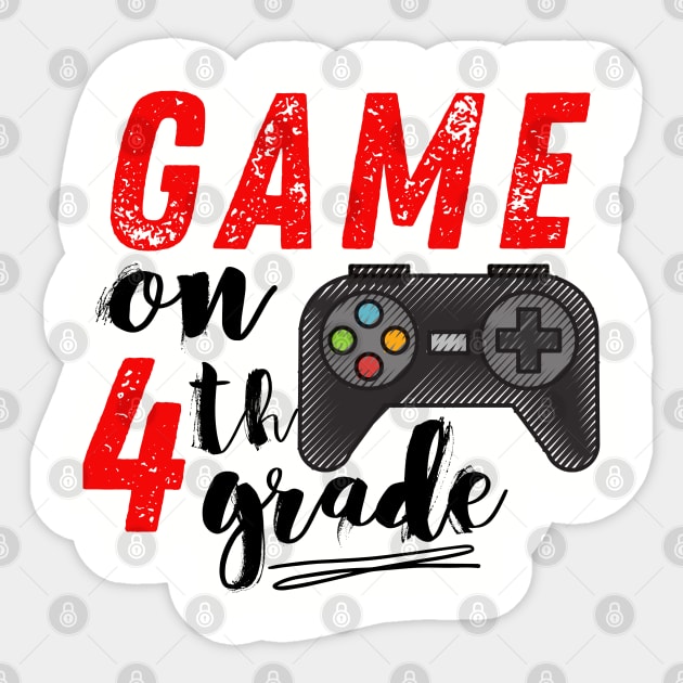 Game On 4th Grade Back to School Sticker by MalibuSun